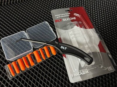 Набор шпателей для силикона DLT Silicone, комплект 9 насадок, арт.1581