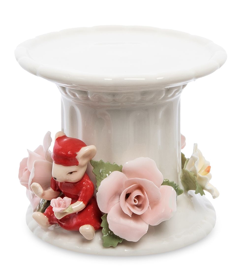 Pavone CMS-62/ 2 Подсвечник «Мышка с цветами»