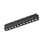 DK5335-BK Светильник для трека Air, серия Grill 4000 со светодиодом, L230*W26*H36мм, 48V DC, 12W, RA?90, 36°, 4000K, IP20, черный, алюминий
