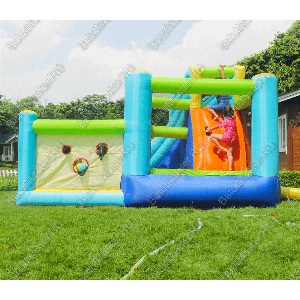 Батут домашний "Водная горка 2" 4,5*4*2,6 м