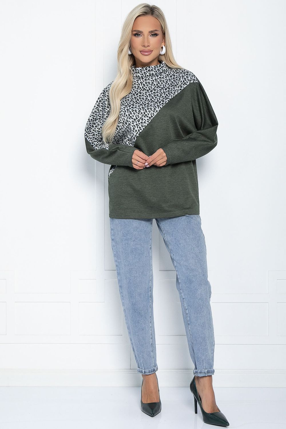 Блуза Нелли (хаки) Б11251 LT Collection