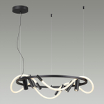 4391/55L HIGHTECH ODL24 261 черный/металл/канат Подвесной св-к с раздельн. вкл IP20 LED 50W 2020Лм 4000K CORDA