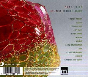 Subjective / Act One: Music For Inanimate Objects (CD)