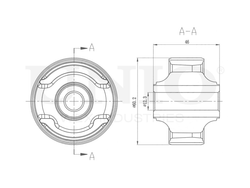 Сайлентблок задний переднего нижнего рычага UNIO RMP-20140