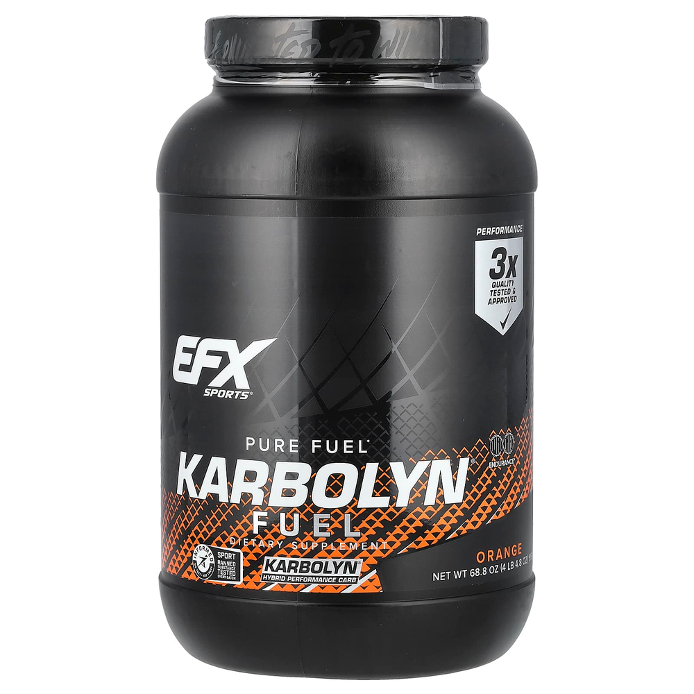 EFX Sports, Karbolyn Fuel, апельсин, 1950 г (4 фунта 4,8 унции)