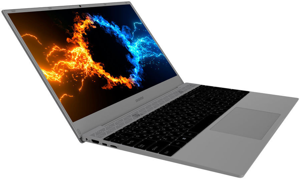 Ноутбук Digma EVE 15 C423, 15.6&quot; (1920x1080) IPS/AMD Ryzen 5 3500U/8ГБ DDR4/256ГБ SSD/Radeon Graphics/Windows 11 Pro, серый [DN15R5-8CXW03]