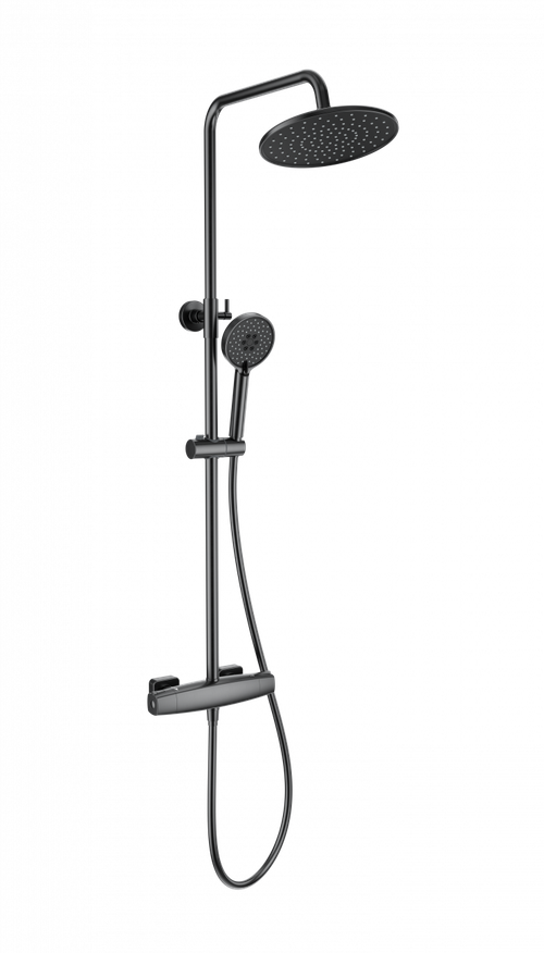 Душевая система с термостатом WONZON & WOGHAND NEO, Темный графит (WW-B3035-A-BGG)
