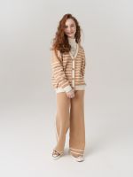 Кардиган для девочки в школу AT1010 сахара