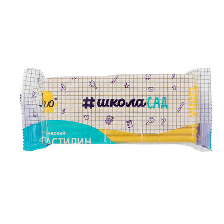 Пластилин классический 240 гр "ШколаСад" жёлтый