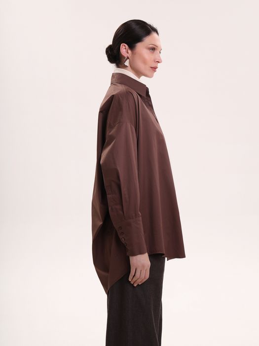 Рубашка хлопковая горячий шоколад