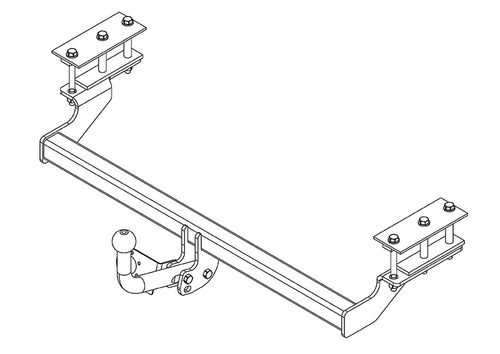 Фаркоп Avtos на DAEWOO Gentra (2013-2015), RAVON Gentra (2015-), Chevrolet Lacetti седан (2004-2012)(паспорт и сертификат в комплекте)(без электрики)DW 07