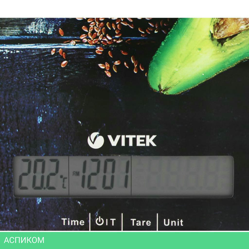 Кухонные весы Vitek VT-2425 Blue/Illustration