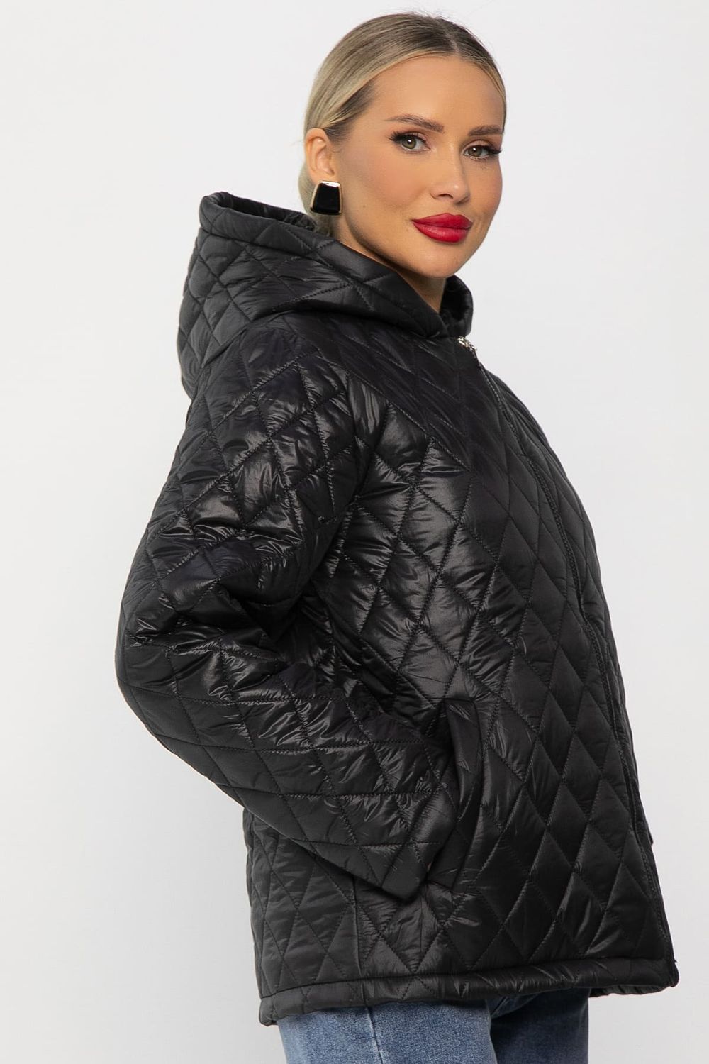 Куртка демисезонная стеганая (черная) Б14249-25М LT Collection