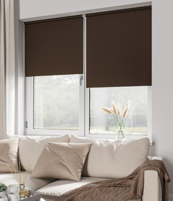 Рулонные шторы Блэкаут Шоколад