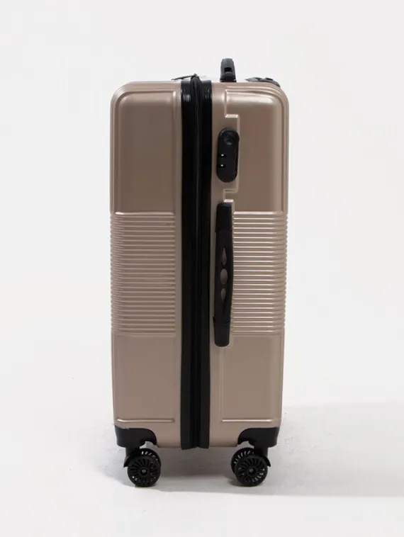 Чемодан маленький 24" кодовый замок, цвет золотой