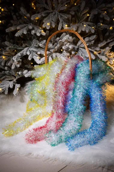 Мишура Хамелеон д.100 мм., дл.2 м.,желтый, КАЗ КОМ (Г-235/желтый)