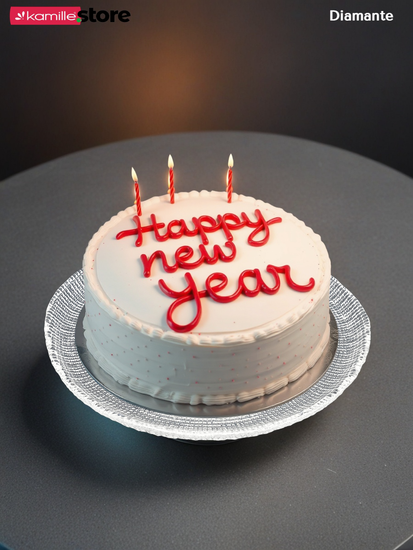 Тортница на ножке 31х13 см. из стекла, Diamante