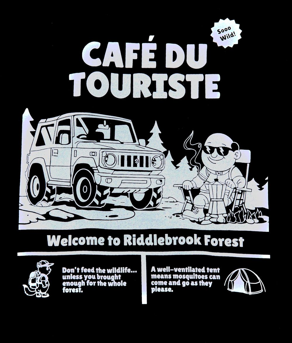 Худи Outerkit Cafe Du Touriste черное
