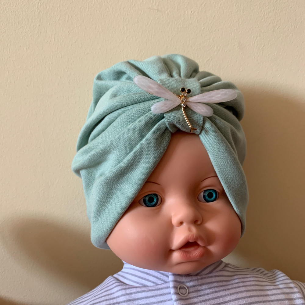 Шапочка с бантом "Стрекоза"