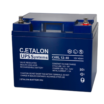 Аккумулятор C.ETALON CHRL 12-40 (12В 40А/ч)