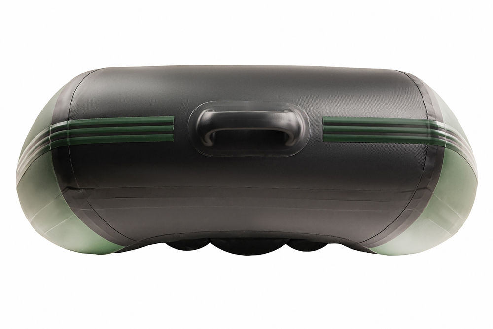 YACHTMAN-260 МНД НАДУВНОЕ ДНО (Яхтман) зеленый-черный (лодка ПВХ с усилением)