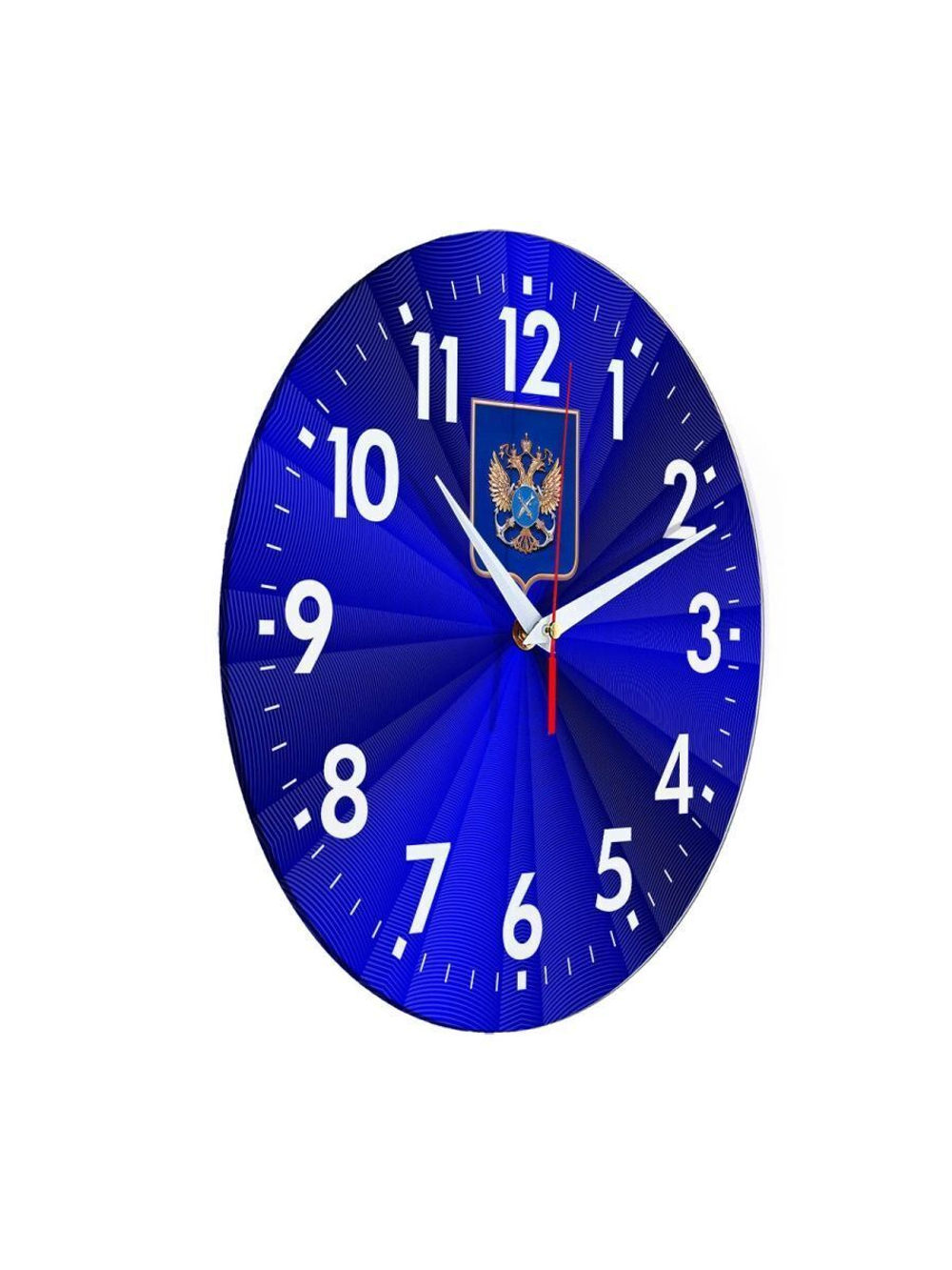 Настенные часы "герб Росрыболовства 02 50" Декор для дома, подарок
