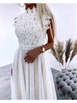 кружевное белое платье + plus size