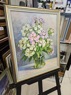 Картина "Флоксы" 40х50