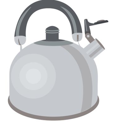 Металлический чайник со свистком