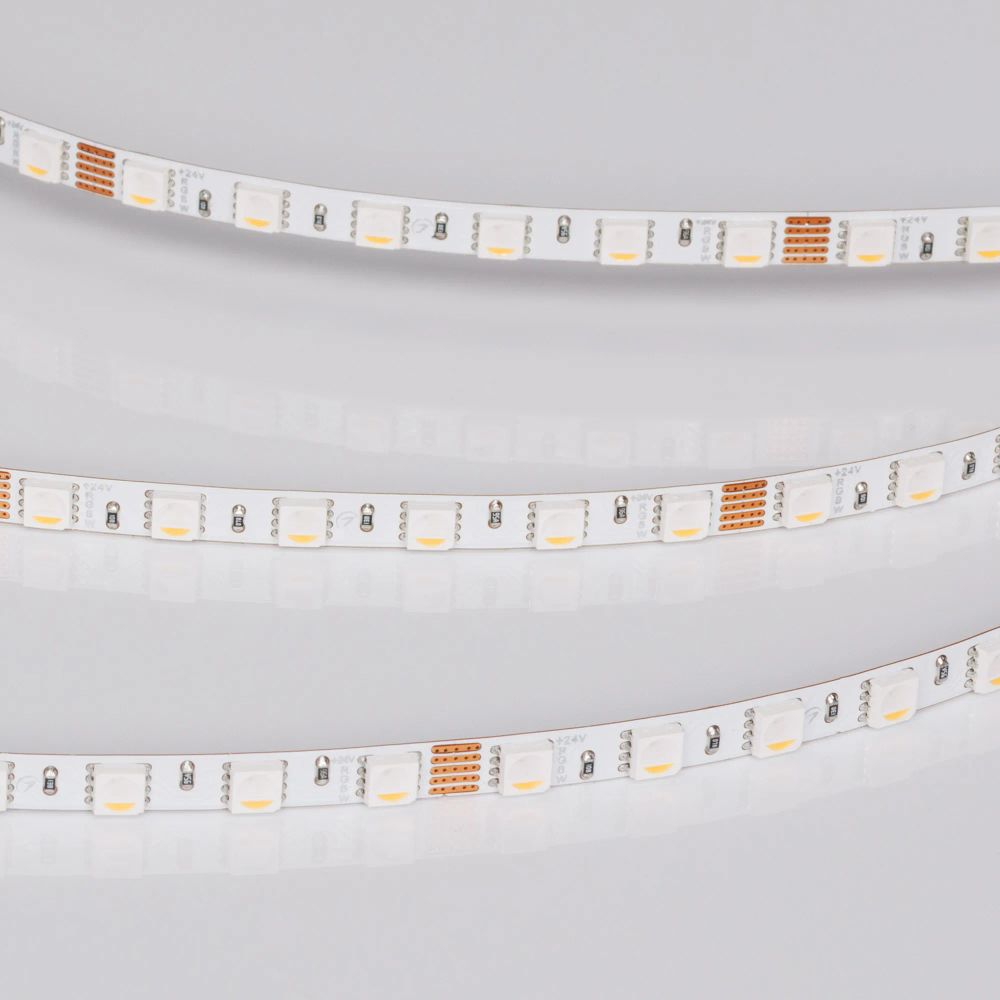 Светодиодная лента RT-H96-5mm 24V RGBW-Warm-4-in-1 (10 W/m, IP20, 5m) (Arlight, узкая) 058435