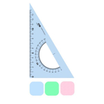 Треугольник пластиковый 15 см 30/60 + транспортир (Пчелка)