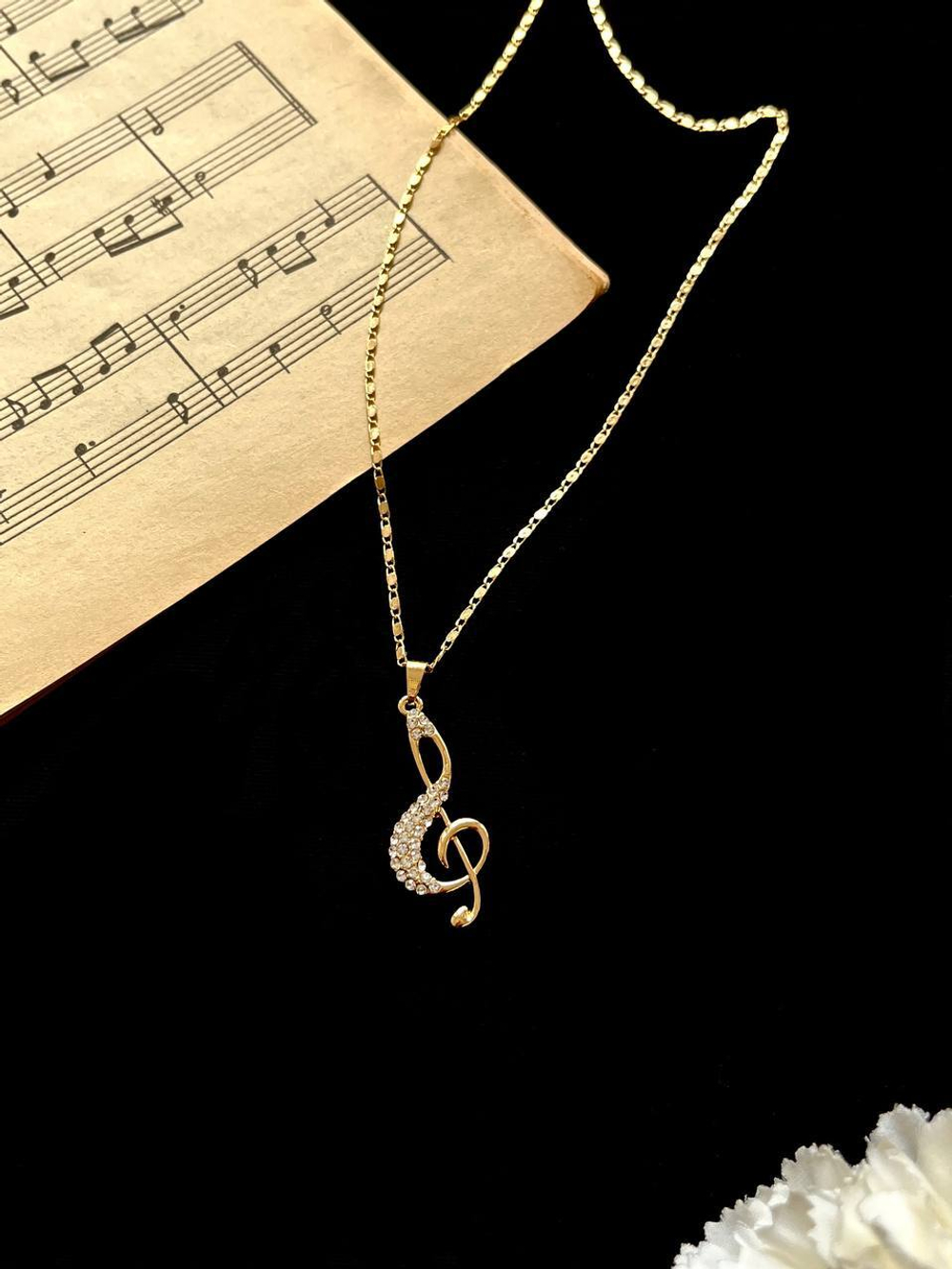 Подвеска "Скрипичные ключи. Crescendo" Золото
