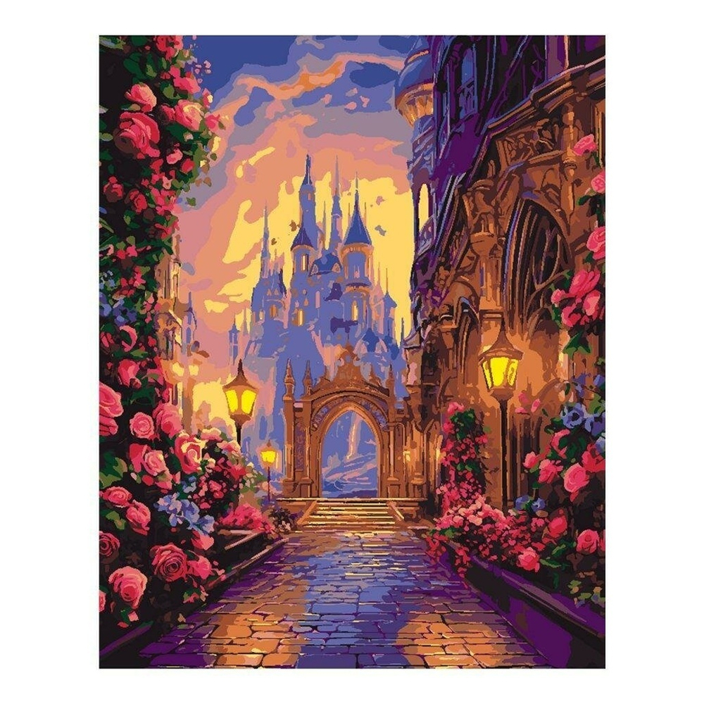 Картина по номерам 40*50см "Волшебный замок" (Lori)