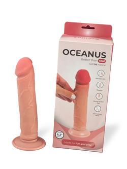 Ультра реалистичный фаллоимитатор Oceanus с подвижной кожей, 21 см Fantasy Toys