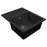 Мойка ML-GMS103 СТАНДАРТ с крылом, черный (308), 570*460*190мм