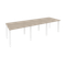 Onix Стол переговорный O.MP-PRG-3.1 Дуб Аттик/Металл Белый 2940*980*750