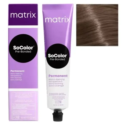 Matrix SoColor Pre-Bonded Крем-краска для седых волос 507AV Блонд пепельно-фиолетовый, 90мл