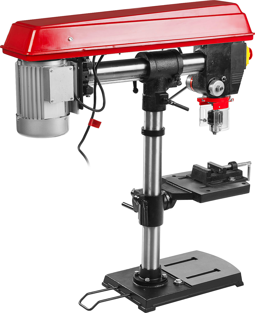 ЗУБР радиально - сверлильный станок (ЗСС-550) + тиски, 550 Вт, 16 мм.
