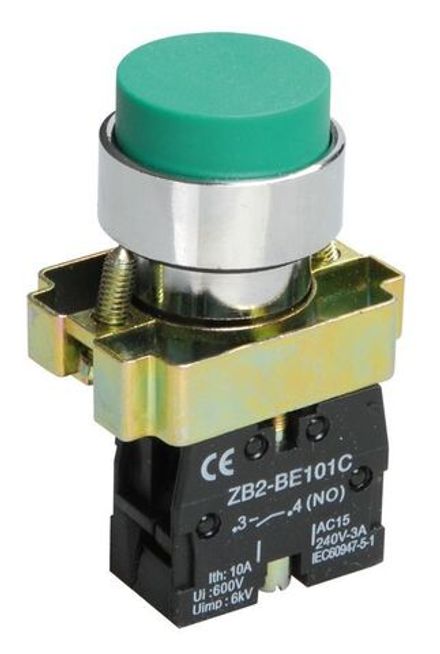 Кнопка LAY5-BL31 1НО без подсветки зел. KARAT IEK BBT70-BL-K06
