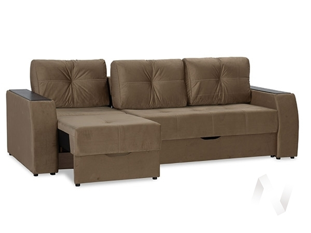 Диван прямой Спинер (МД) GROUND 03 (коричневый)