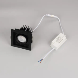 Светильник MS-VORTEX-BUILT-S90x90-12W Warm3000 (BK-BK, 40 deg, 230V) (Arlight, IP20 Металл, 5 лет) 057954