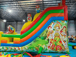 Надувная горка "Русская народная" 7*4*6 м