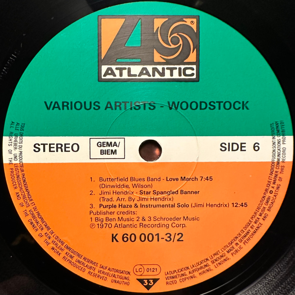 Woodstock - Music From The Original Soundtrack And More 3LP (Европа)