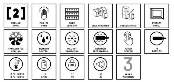 Винный холодильник Dunavox DAUF-45.125DOP.TO
