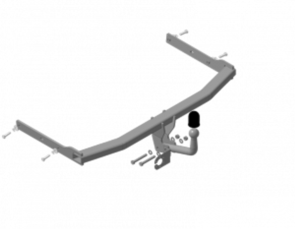 Фаркоп с эл-кой Smart для Volkswagen Jetta VI 2011- 2019 (оцинкованный шар)(паспорт и сертификат в комплекте) 92703-A.Motodor