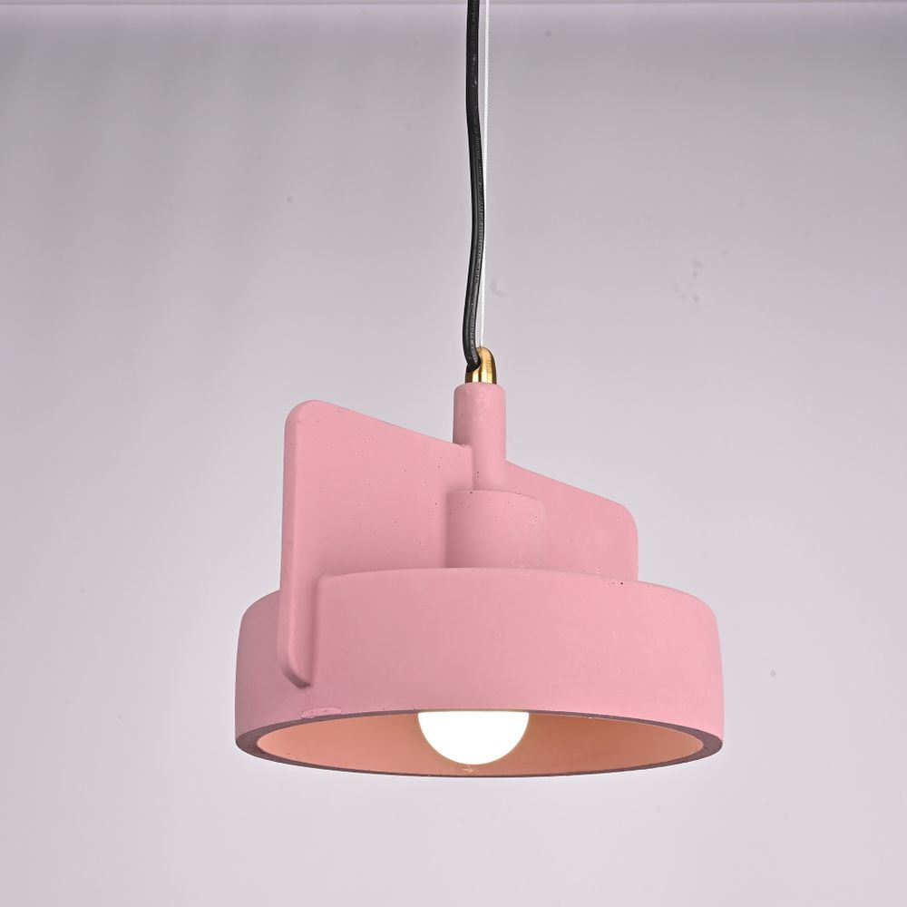 Подвесной бетонный светильник SKOVL A терракот