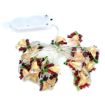 Гирлянда для дома "Колокольчик" на батарейках 2,0м 20лампLED, 1реж.,IP-20, Теплый белый (Серпантин)