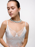 Колье "Rich Blue" Silver