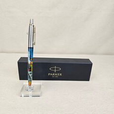 Ручка мал. "Паровоз. Подарок железнодорожнику" с ручной росписью Палех