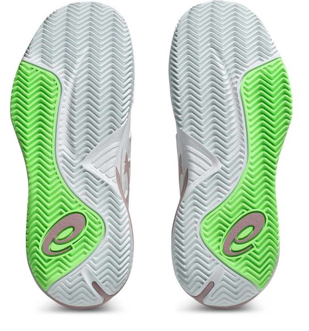 Женские Кроссовки теннисные Asics Gel-Resolution X Clay - white/morganite